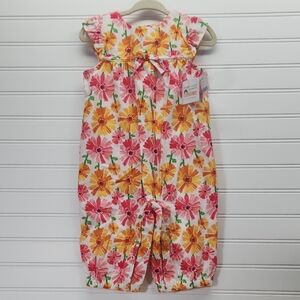 Gymboree The Very Hungry Caterpillar Floral Baby Romper 6-12 Months NWT
